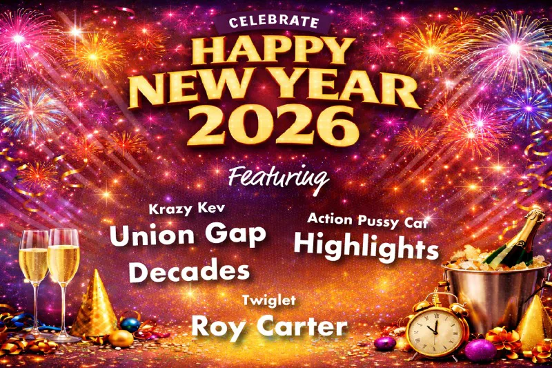 New Year's Party at Home Farm Holiday Park with fireworks and champagne