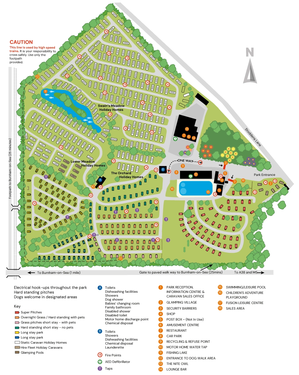 Park map of Home Farm Holiday Park